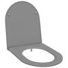 vidaXL WC daska Siva 47 x 36 x 3,4 cm Duroplast