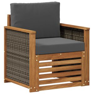 vidaXL Srednja sofa za van Prirodna