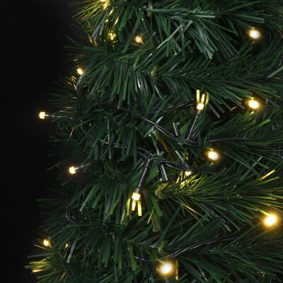 vidaXL Prigodno osvijetljeno umjetno božićno drvce zeleno 150 cm