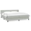 vidaXL Box Spring krevet s madracima svijetlo sivi 180x210 cm bar&scaron;un