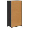 vidaXL Highboard Crni hrast 62 x 36 x 121,5 cm Konstruirano drvo