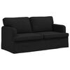 vidaXL Sofa 2 pcs Crna 162 x 80 x 85 cm tkanina