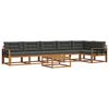 vidaXL Set vanjskih sofa 7 kom. Prirodna i antracit