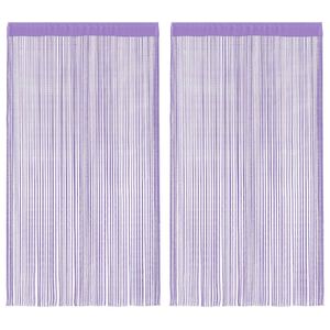 vidaXL Zavjese od &scaron;page 2 kom. ljubičaste 100x250 cm