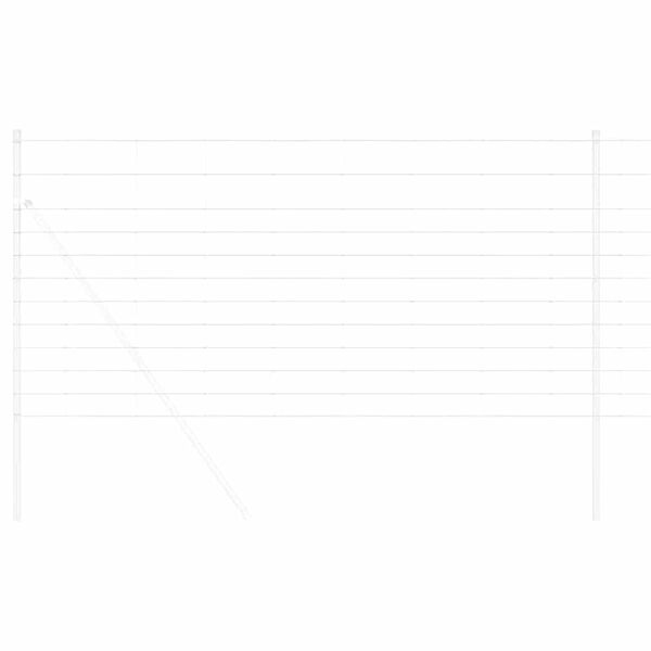 vidaXL Ograda za pašnjake Srebrno 50 x 1,2 m Pocinčani čelik