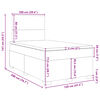 vidaXL Box spring krevet s madracem crni 120 x 200 cm bar&scaron;unasti