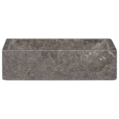 vidaXL Umivaonik 45 x 30 x 12 cm mramorni visoki sjaj sivi