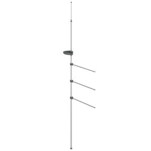 vidaXL Držač za ručnike 47 x 280 cm aluminijski