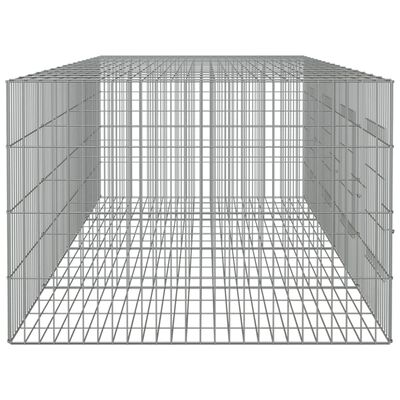 vidaXL Kavez za zečeve sa 4 panela 217x79x54 cm od pocinčanog željeza