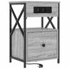 vidaXL Noćni ormar Siva Sonoma 40 x 31 x 60 cm Konstruirano drvo