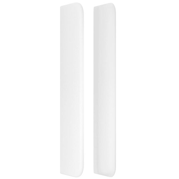 vidaXL Uzglavlje s ušima bijelo 203x16x118/128 cm od umjetne kože