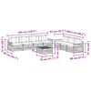 vidaXL Set vanjskih sofa s jastukom 8 pcs Prirodna i bež