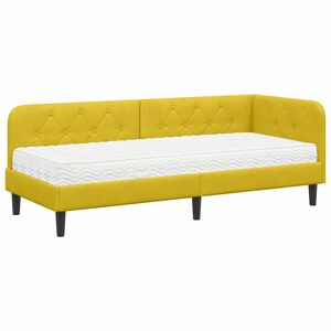vidaXL Kutni okvir kreveta Žuta 80 x 200 cm Bar&scaron;un
