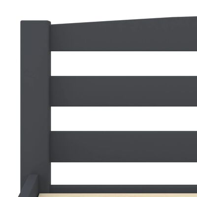 vidaXL Okvir za krevet od masivne borovine tamnosivi 100 x 200 cm