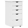 vidaXL Cabinet Bijelo 34 x 39 x 61,5 cm Čvrsto borovo drvo