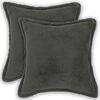 vidaXL Presvlaka za jastuk 2 pcs HOUTEN Tamnosiva 30 x 30 cm Boucl&eacute;