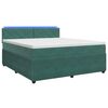 vidaXL Boxspring krevet s madracem Tamnozelena 140 x 200 cm Bar&scaron;un