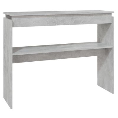 vidaXL Konzolni stol siva boja betona 102 x 30 x 80 cm od iverice