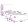 vidaXL Krevetna konstrukcija s uzglavljem Sonoma hrast 75 x 190 cm