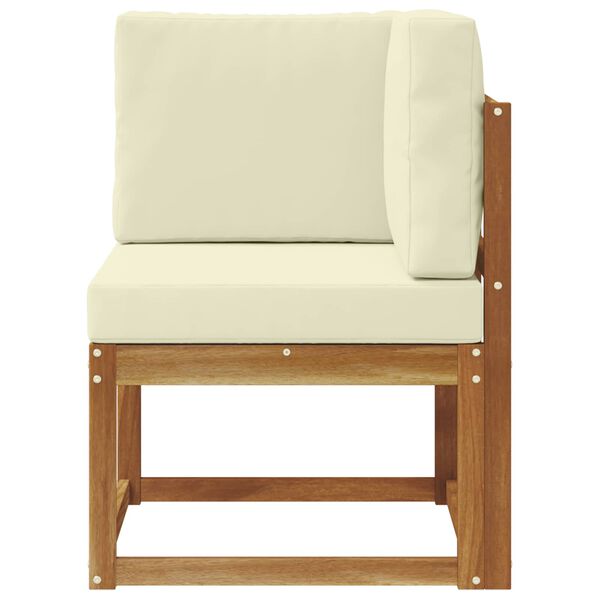 vidaXL Vanjski kutni kauč Čvrsto drvo akacije