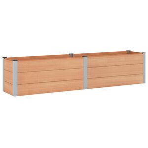 vidaXL Povi&scaron;ena vrtna gredica Smeđa 250 x 50 x 54 cm WPC i aluminij