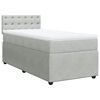 vidaXL Box spring krevet s madracem svjetlosivi 80 x 200 cm bar&scaron;unasti