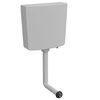 vidaXL Toaletni vodokotlić s donjim otvorom za vodu 3/6 L sivi