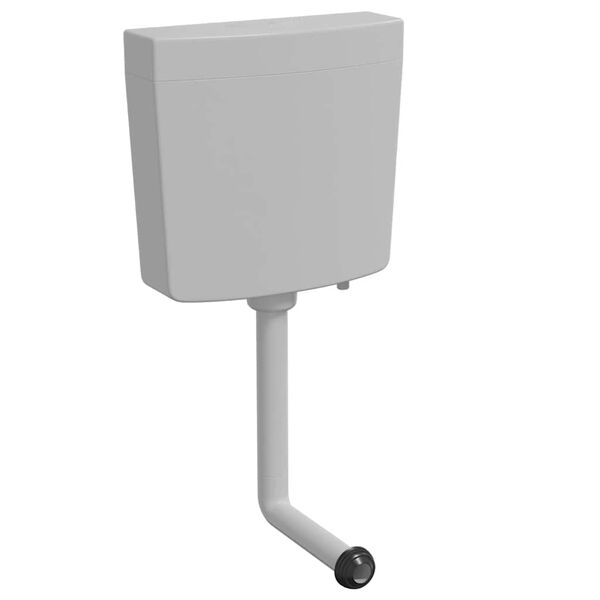 vidaXL Toaletni vodokotlić s donjim otvorom za vodu 3/6 L sivi