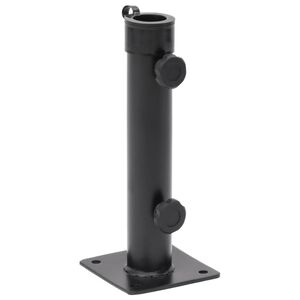 vidaXL Baza suncobrana za stup &Oslash; 38/48 mm mat crna čelična
