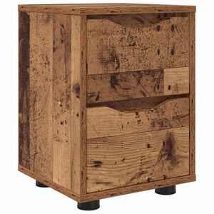 vidaXL Noćni ormarić Staro drvo 30,5 x 30 x 43 cm Konstruirano drvo