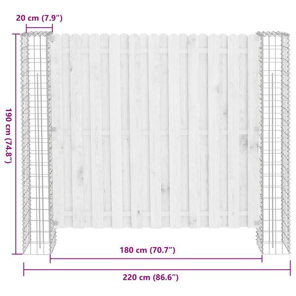 vidaXL Stup za ogradu 2 pcs Srebrno 20 x 20 x 190 cm Metal