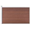 vidaXL Vrtna ograda WPC 175 x 105 cm smeđa