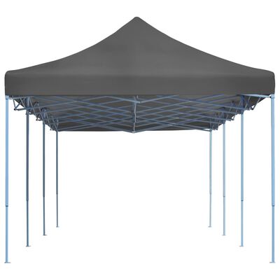 vidaXL Sklopivi šator za zabave 3 x 9 m antracit