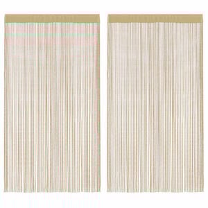 vidaXL Končane Zavjese 2 kom 140x250 cm Bež