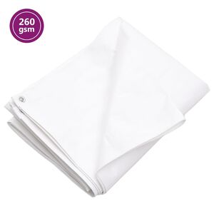 vidaXL Cerada 260 g/m&sup2; 2 x 3 m bijela HDPE