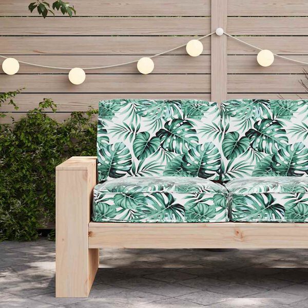 vidaXL Set jastučića za palete 2 pcs Uzorak li&scaron;ća 60 x 60 x 12 cm