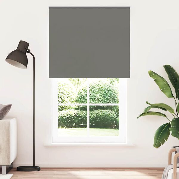 vidaXL Rolo zavjesa Blackout siva 130x230 cm &Scaron;irina tkanine 126,6 cm