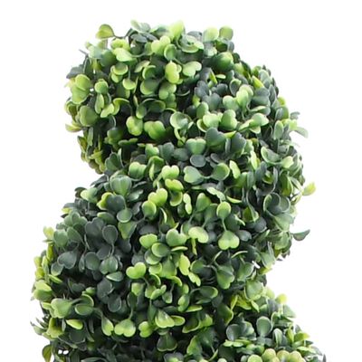 vidaXL Umjetni spiralni šimšir s posudom zeleni 59 cm