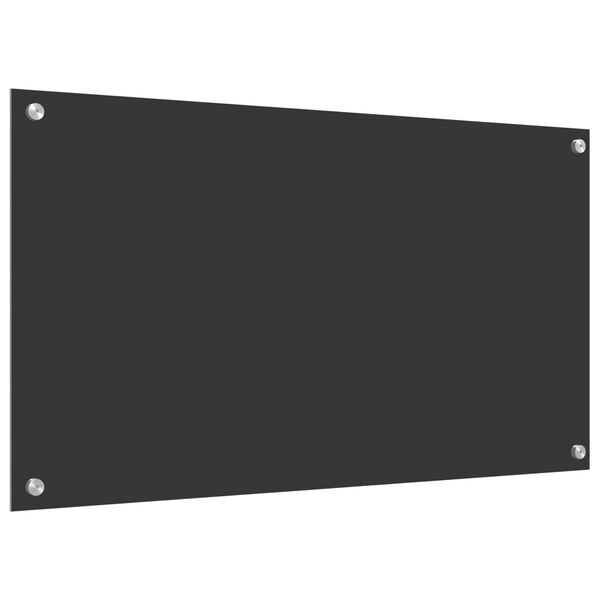 vidaXL Kuhinjski zaštita Tamno siva 90 x 50 x 0,6 cm