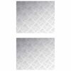 vidaXL Stepenica 2 kom. 60 x 50 cm Srebrno Aluminij Pravokutni