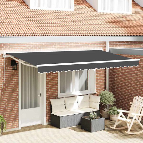 vidaXL Zamjensko platno za tendu Antracit 380 x 195 cm Poliester