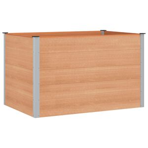 vidaXL Povi&scaron;ena vrtna gredica Smeđa 150 x 100 x 91 cm WPC i aluminij