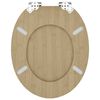 vidaXL WC daska 2 pcs Boja svijetlog bambusa 44 x 38 cm MDF ploča