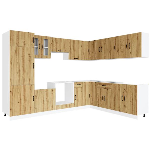 vidaXL 14-dijelni set kuhinjskih ormarića Kalmar konstruiranog drva