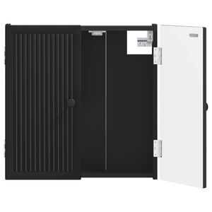 vidaXL Kabinet za mete EDE Crna 52,5 x 10,5 x 53,5 cm