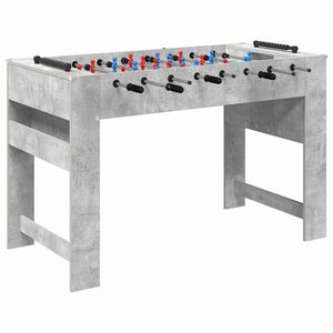 vidaXL Fuzbal Stol Betonsko Siva 125 x 60,5 x 80 cm Konstruirano drvo