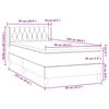 vidaXL Box Spring krevet s madracem svijetlo sivi 90x220 cm bar&scaron;un