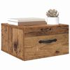 vidaXL Noćni ormar Zidne Staro drvo 35 x 35 x 20 cm Konstruirano drvo