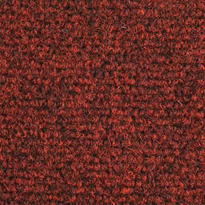 vidaXL Samoljepljivi otirači za stepenice 10 kom crveni 65 x 21 x 4 cm