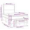vidaXL Krevet box spring s madracem tamnosmeđi 120 x 190 cm od tkanine